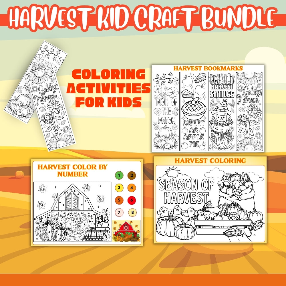 PLR Harvest Kid Craft Bundle