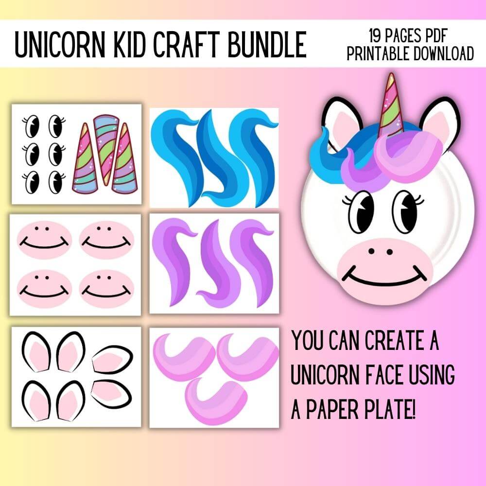 PLR Unicorn Kids Craft Bundle
