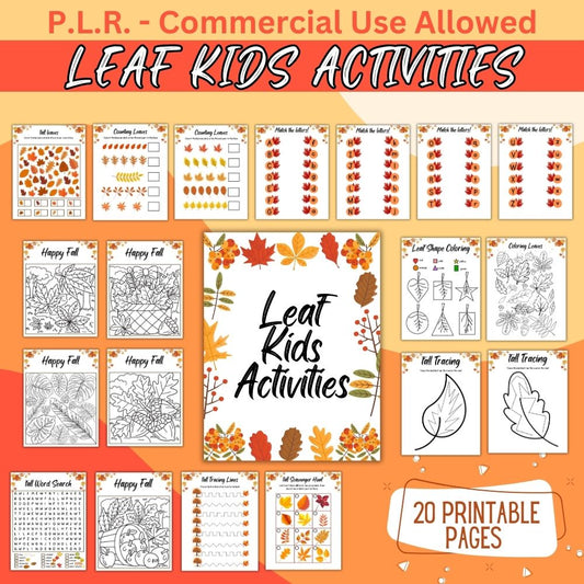 PLR Leaf Kids Activity Pack