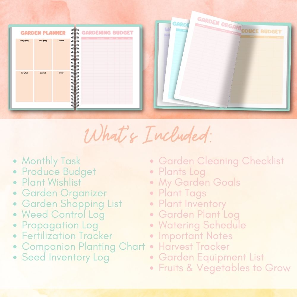 PLR Multicolor Gardening Planner