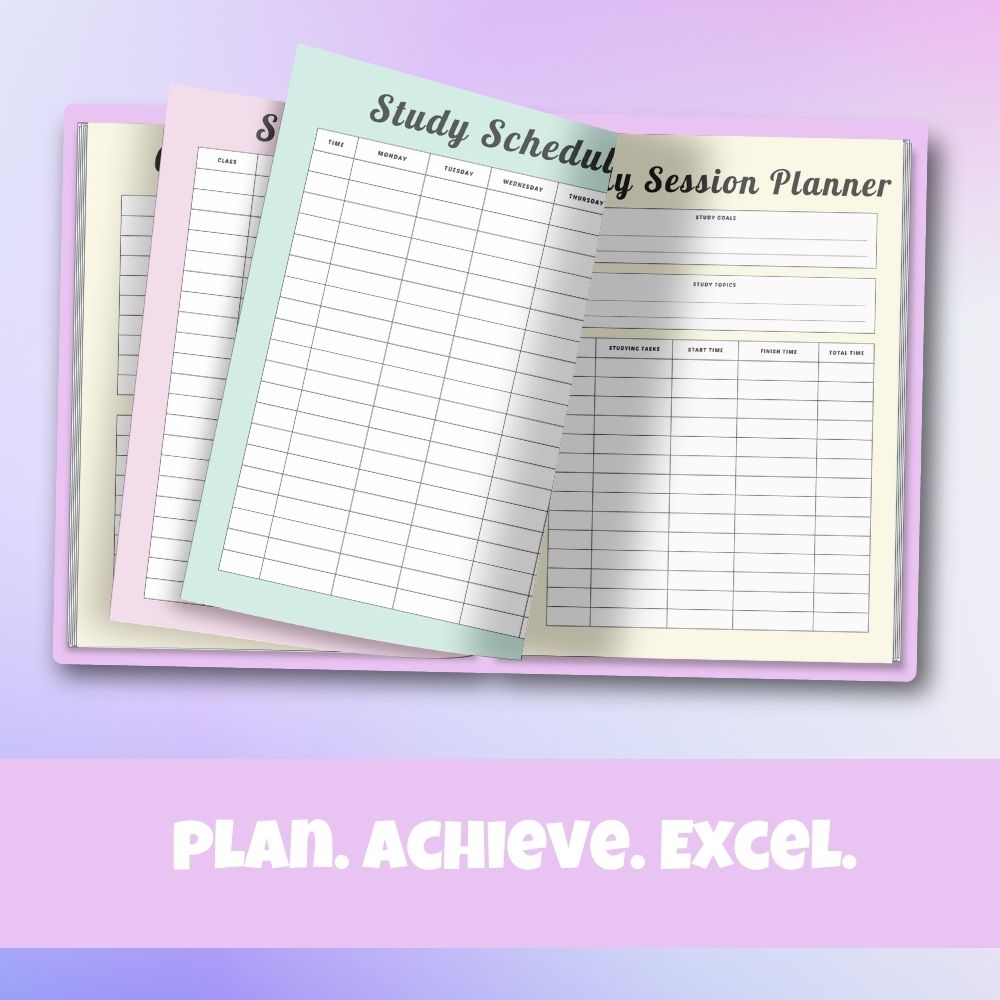 PLR Multicolor Student Planner