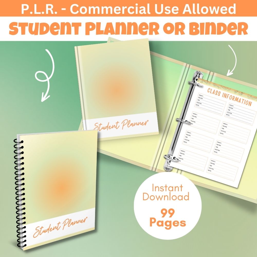 PLR Orange Student Planner