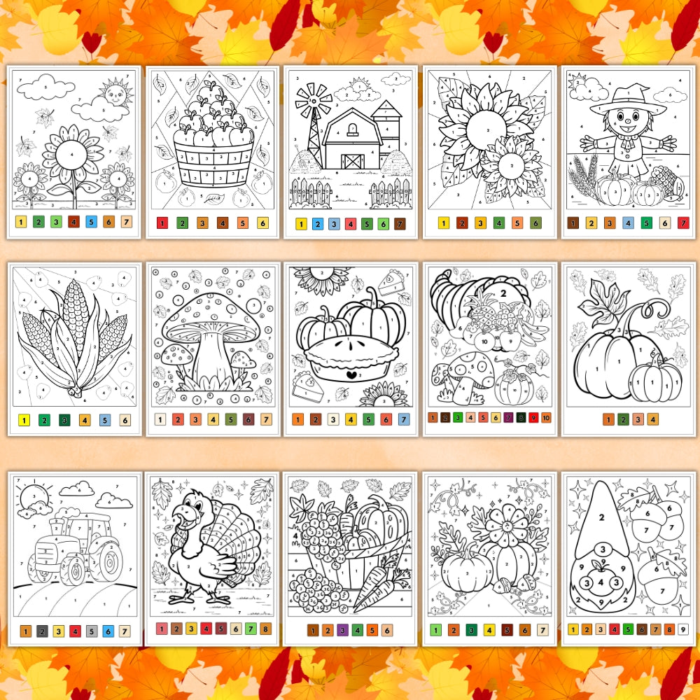 PLR Harvest Color by Number