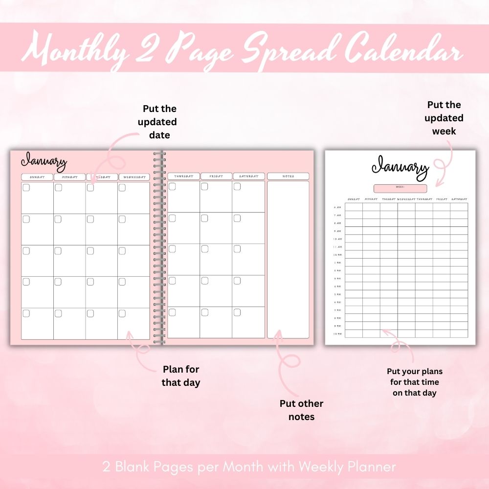 PLR Pink Homeschool Planner