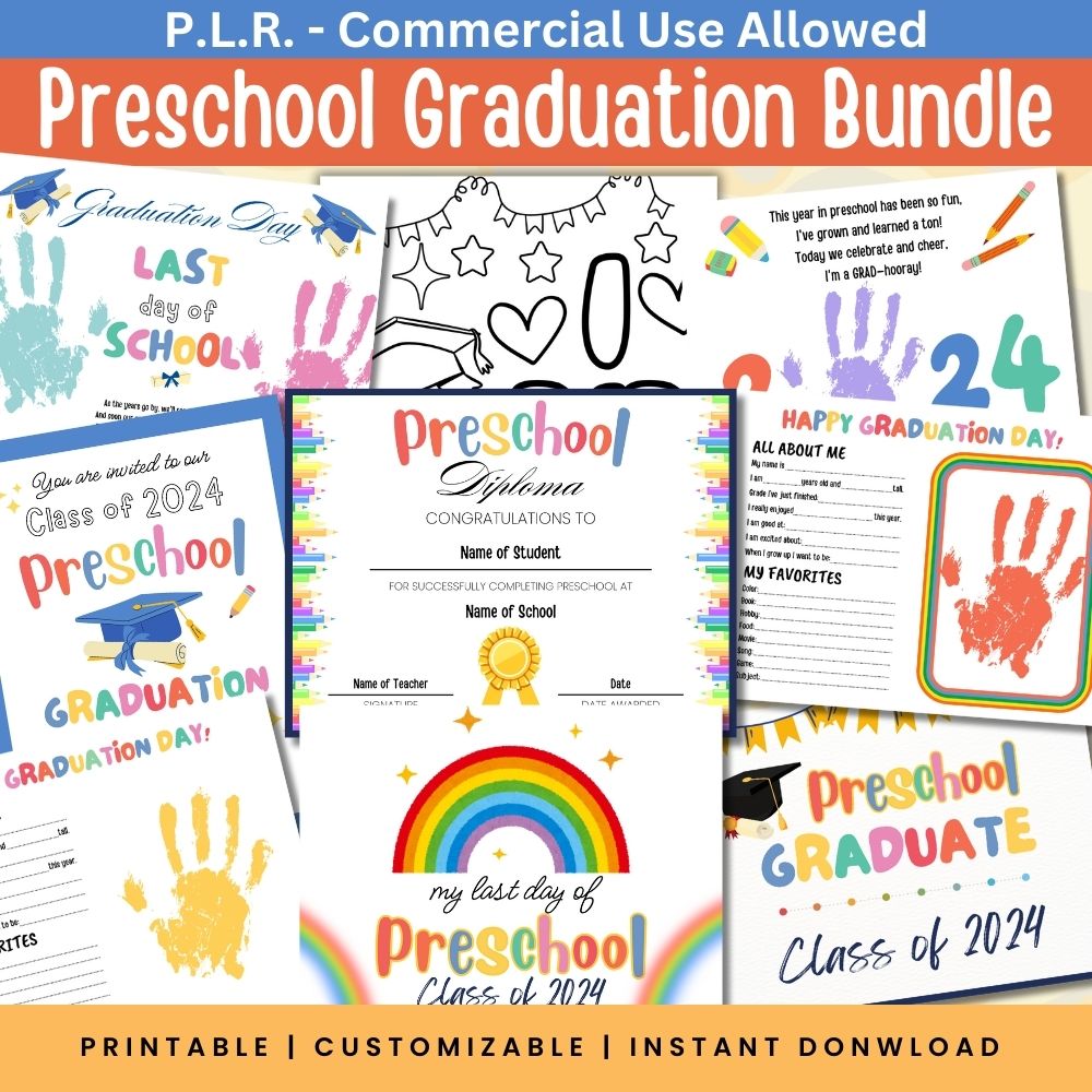 plr-preschool-graduation-bundle-plr-printables-store for Free Printable Preschool Graduation Invitations PLR Preschool Graduation Bundle – plr-printables-store for Free Printable Preschool Graduation Invitations