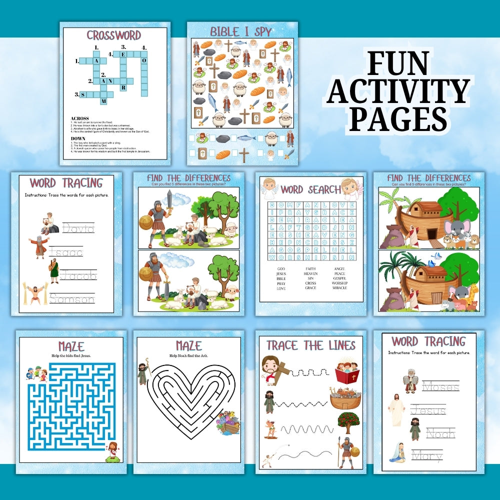 PLR Bible Activity Sheets