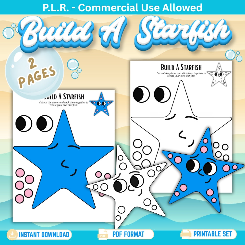 PLR Printable Build a Starfish