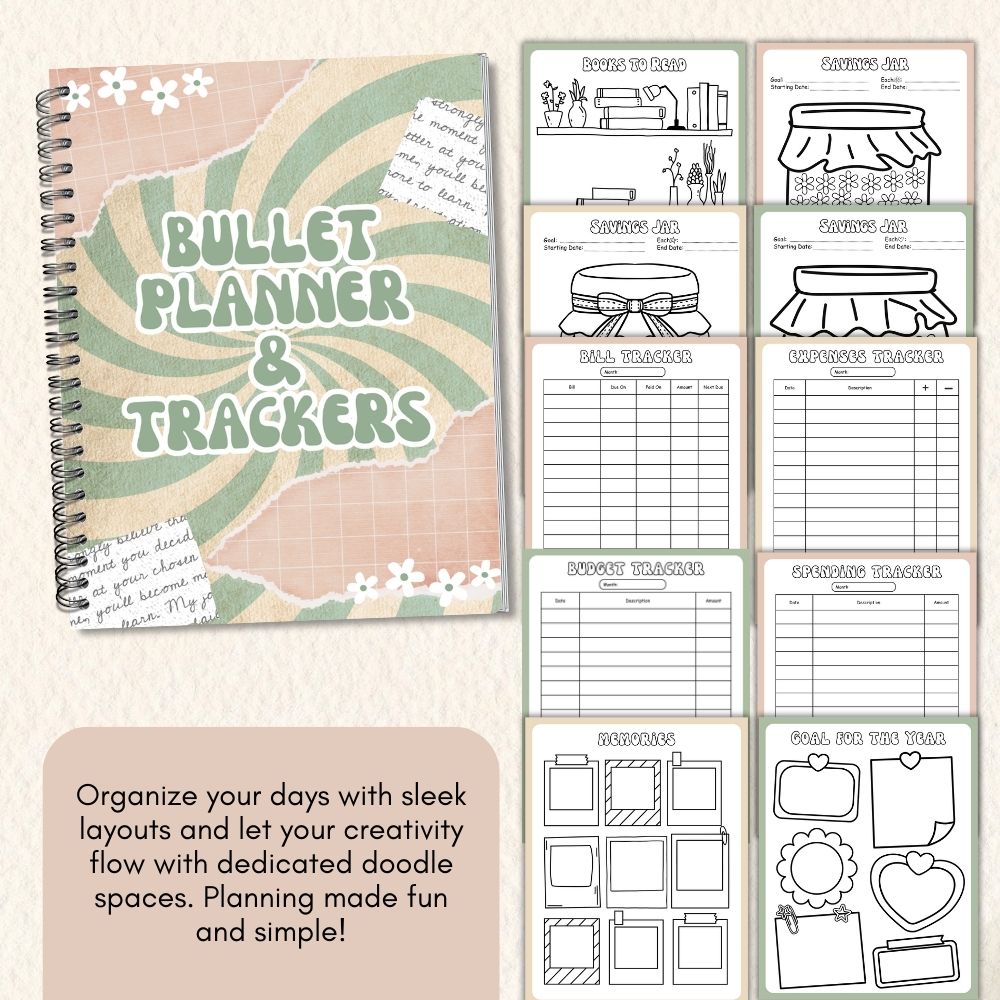 PLR Green Bullet Planner & Trackers