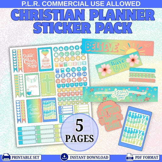 PLR Christian Planner Stickers