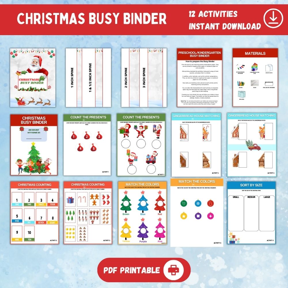 PLR Christmas Busy Binder