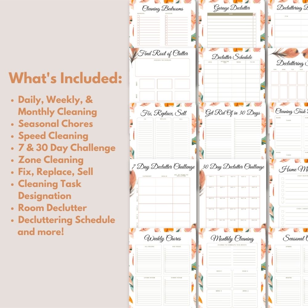 PLR Cleaning and Decluttering Planner