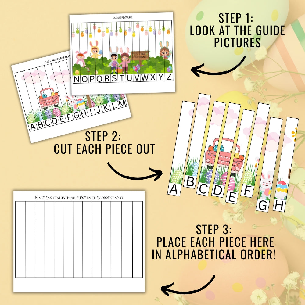 PLR Easter Alphabet Puzzle