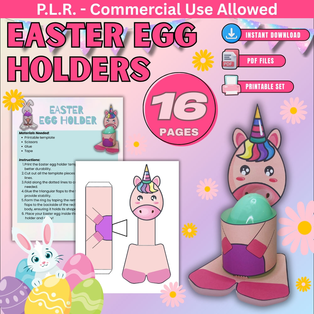 PLR Printable Easter Egg Holder