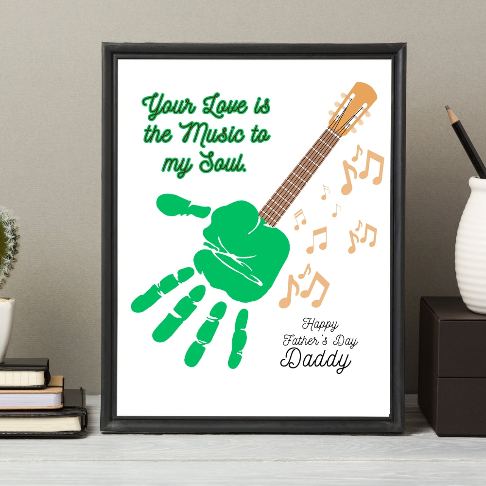 PLR Father's Day Handprint and Footprint Kid Craft