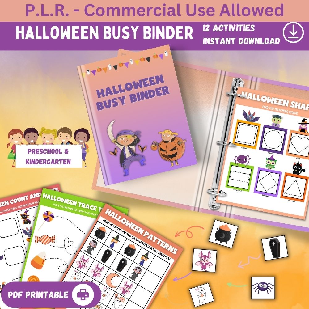 PLR Halloween Busy Binder