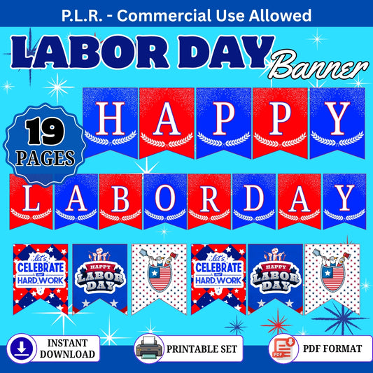 PLR Labor Day Printable Banner