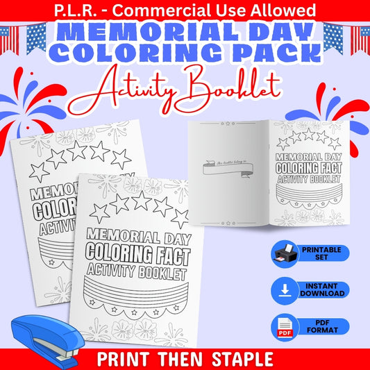 PLR Printable Memorial Day Activity Booklet