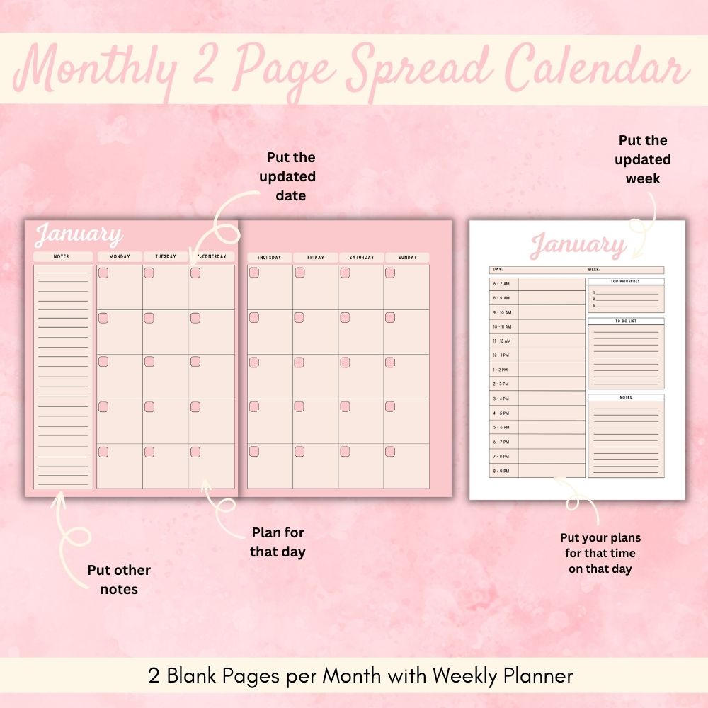 PLR Pink Personal Finance Planner