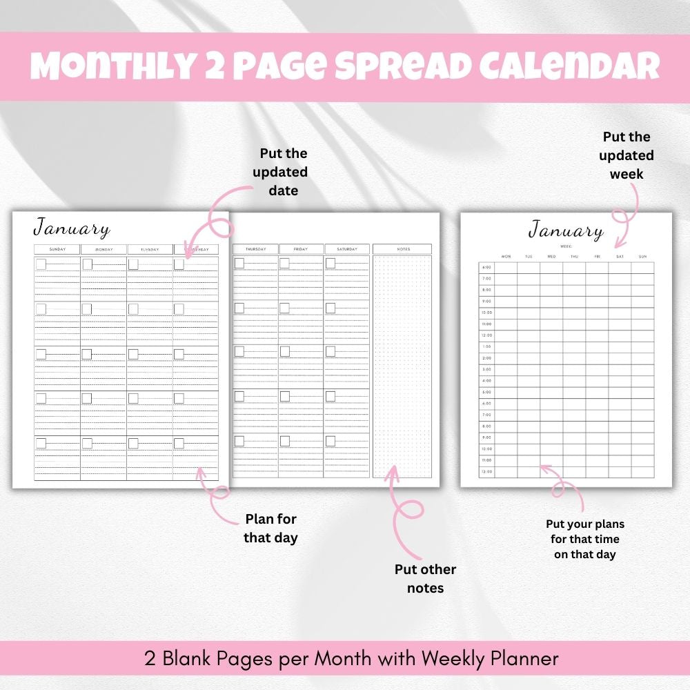 PLR Student Planner - Plain Design