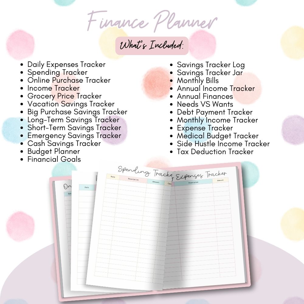 PLR Polka Dot ADHD Planner