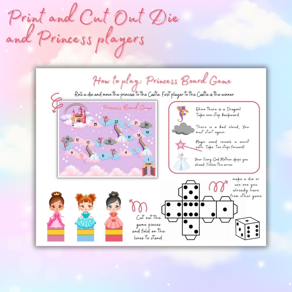 PLR Princess Board Game