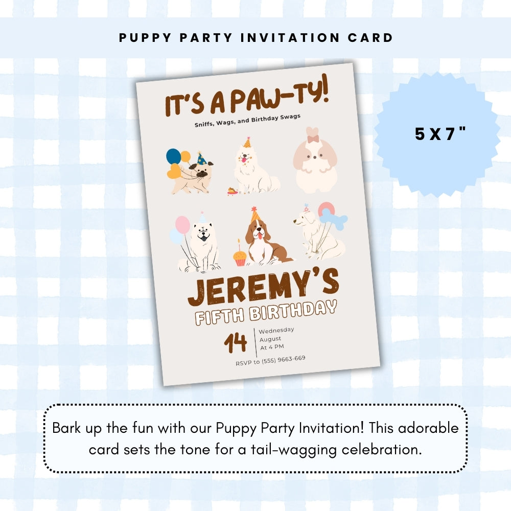 PLR Puppy Party Bundle for Boy