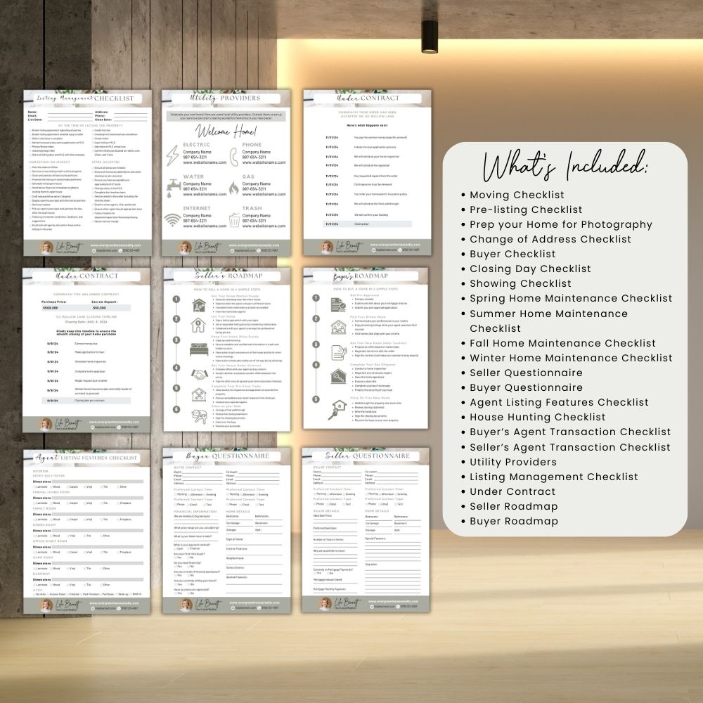 PLR Real Estate Planner Checklist