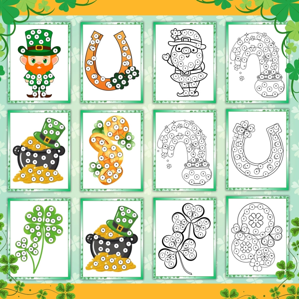 PLR Roll and Cover St. Patrick's Day Math Game