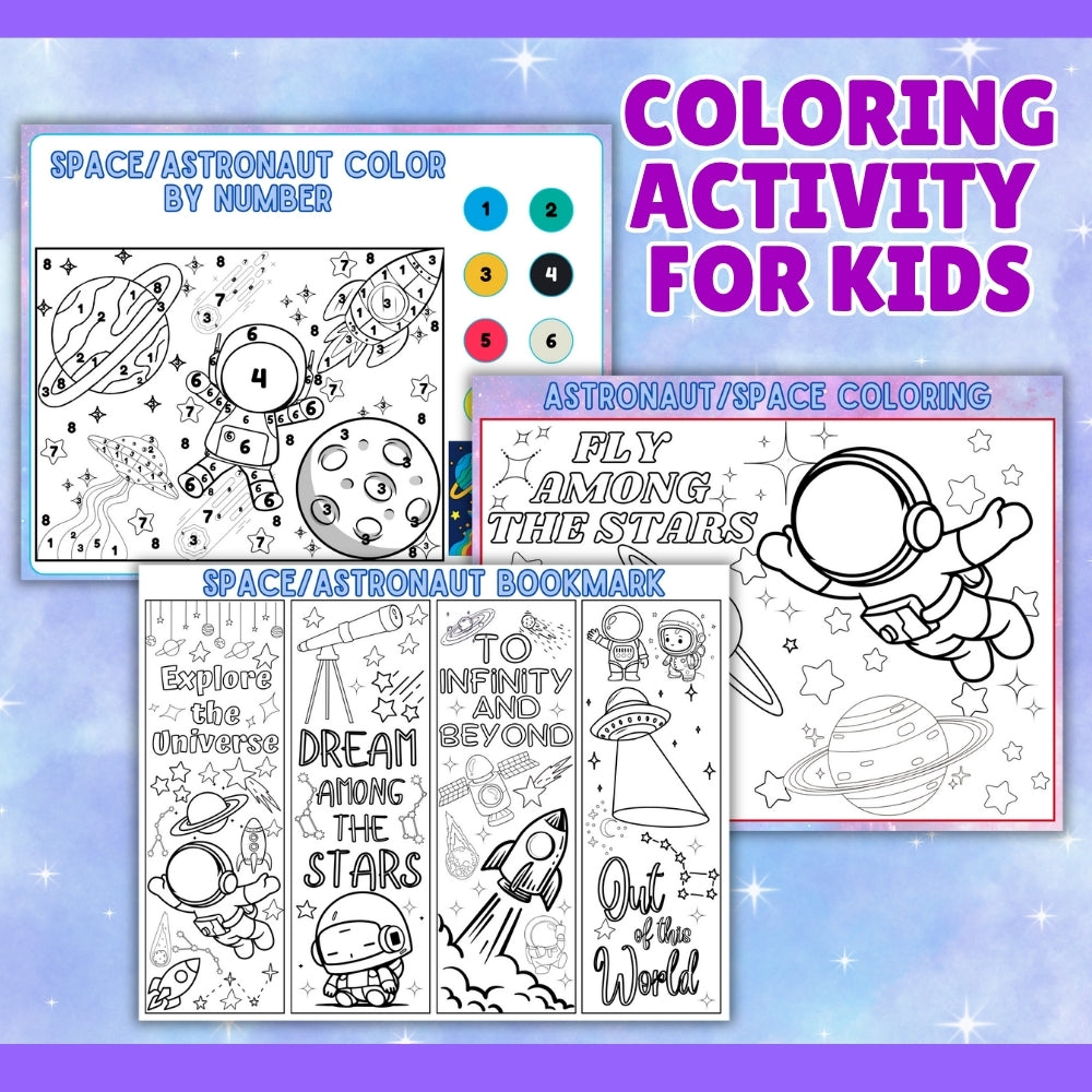 PLR Space Astronaut Kid Craft Bundle