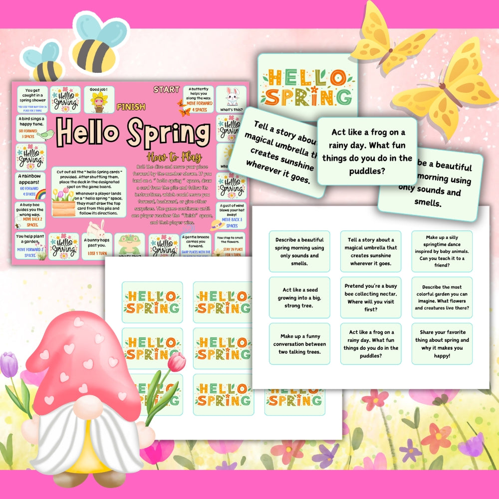 PLR Spring Board Game Bundle