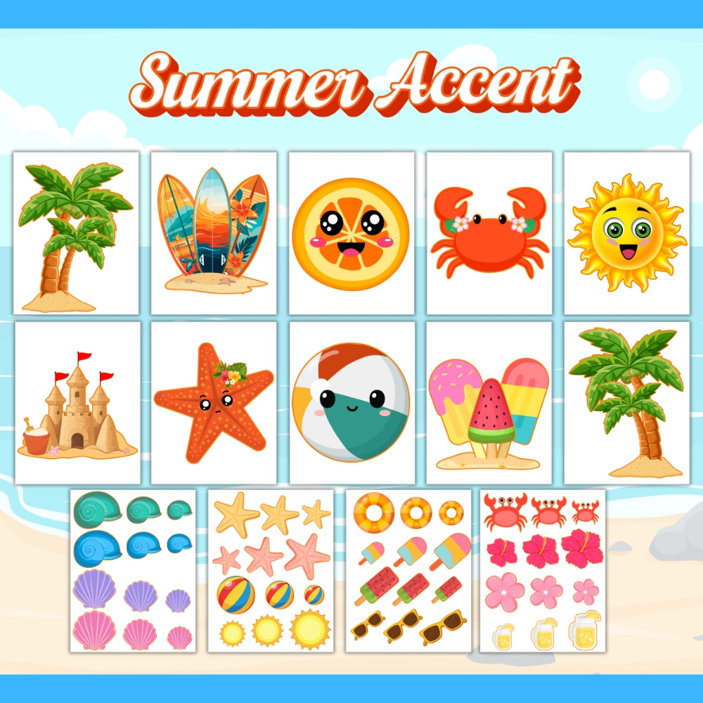 PLR Printable Summer Bulletin Board Kit