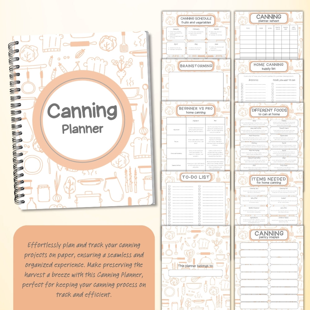 PLR Tan Canning Planner