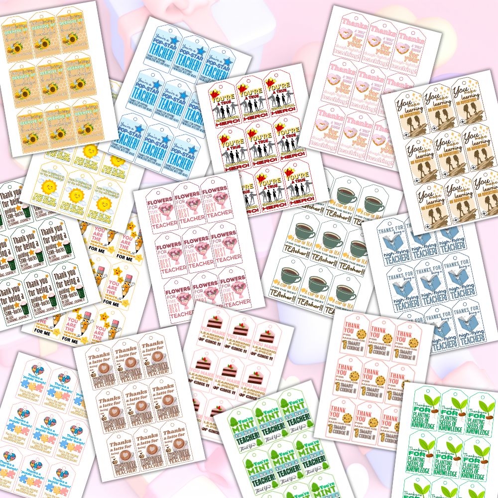 PLR Teacher Appreciation Gift Tags