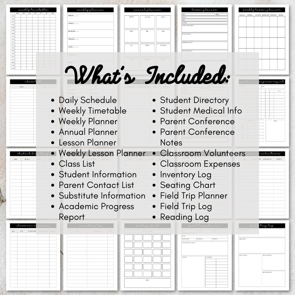 PLR Teacher Planner