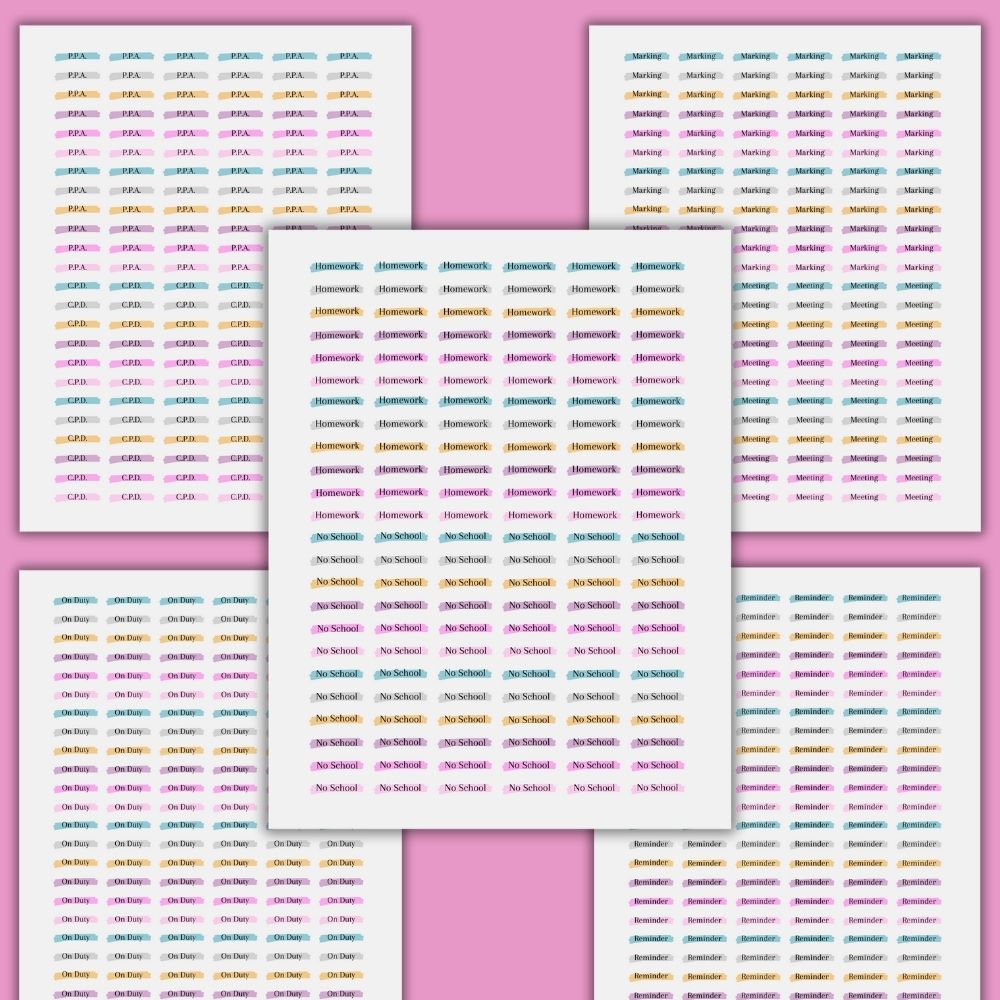 PLR Teacher Planner Stickers