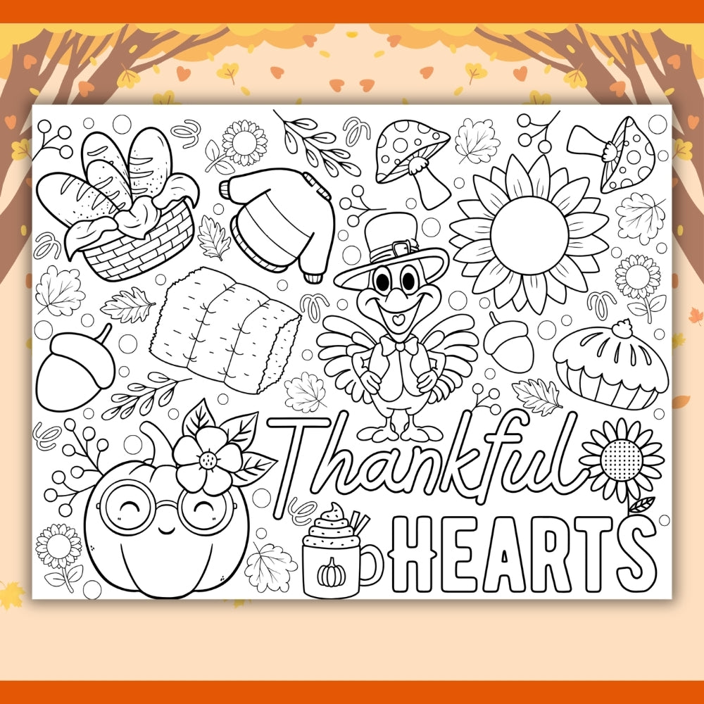 PLR Printable Thanksgiving Collaborative Poster