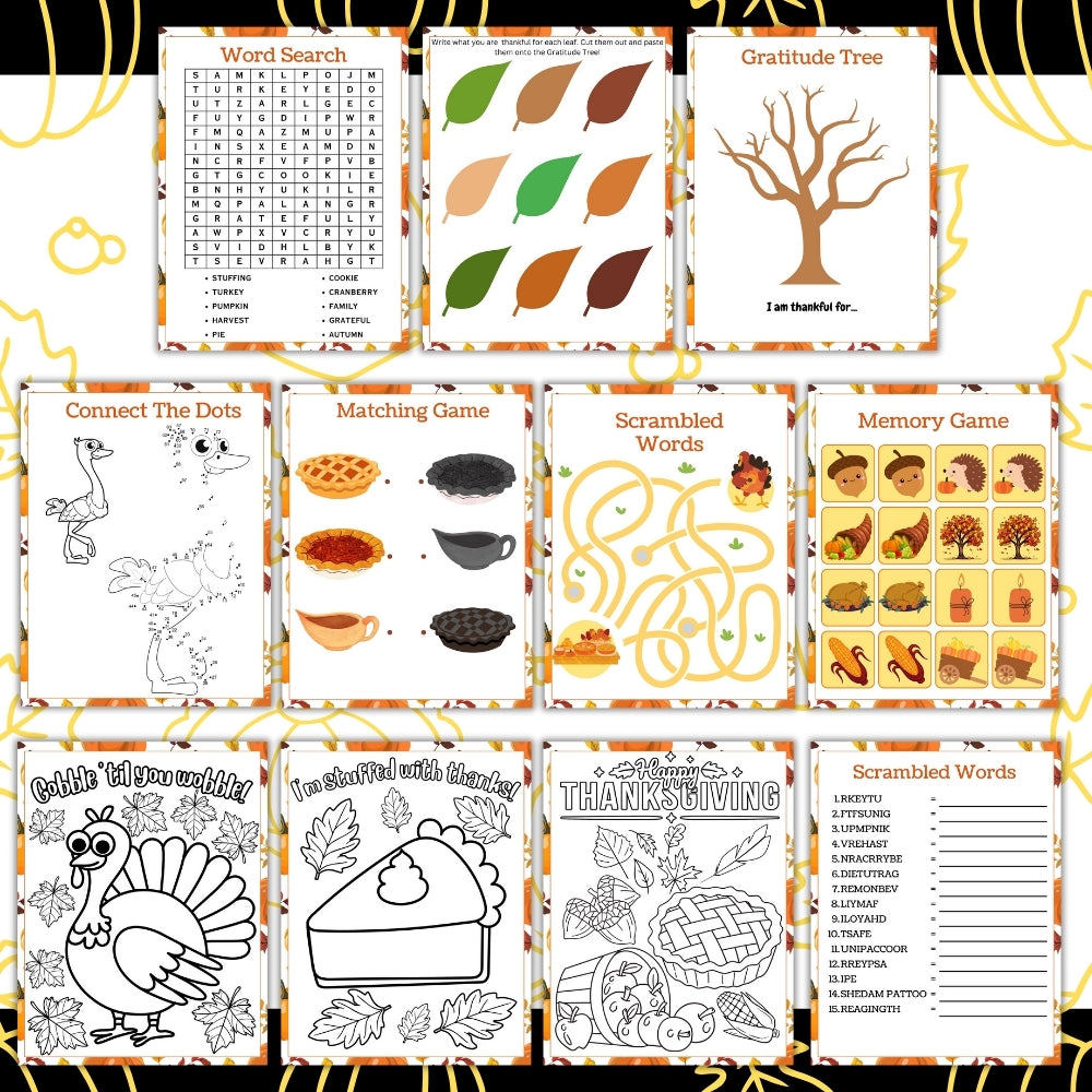 PLR DIY Thanksgiving Cookie Kit Printable Bundle