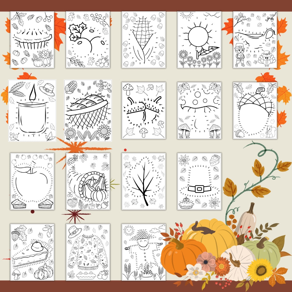 PLR Thanksgiving Dot to Dot