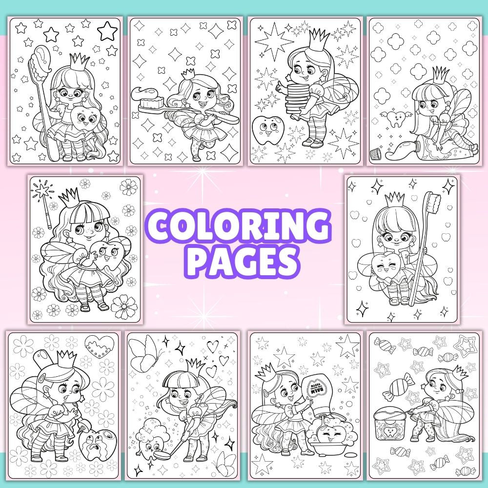 PLR Printable Tooth Fairy Kit for Girls