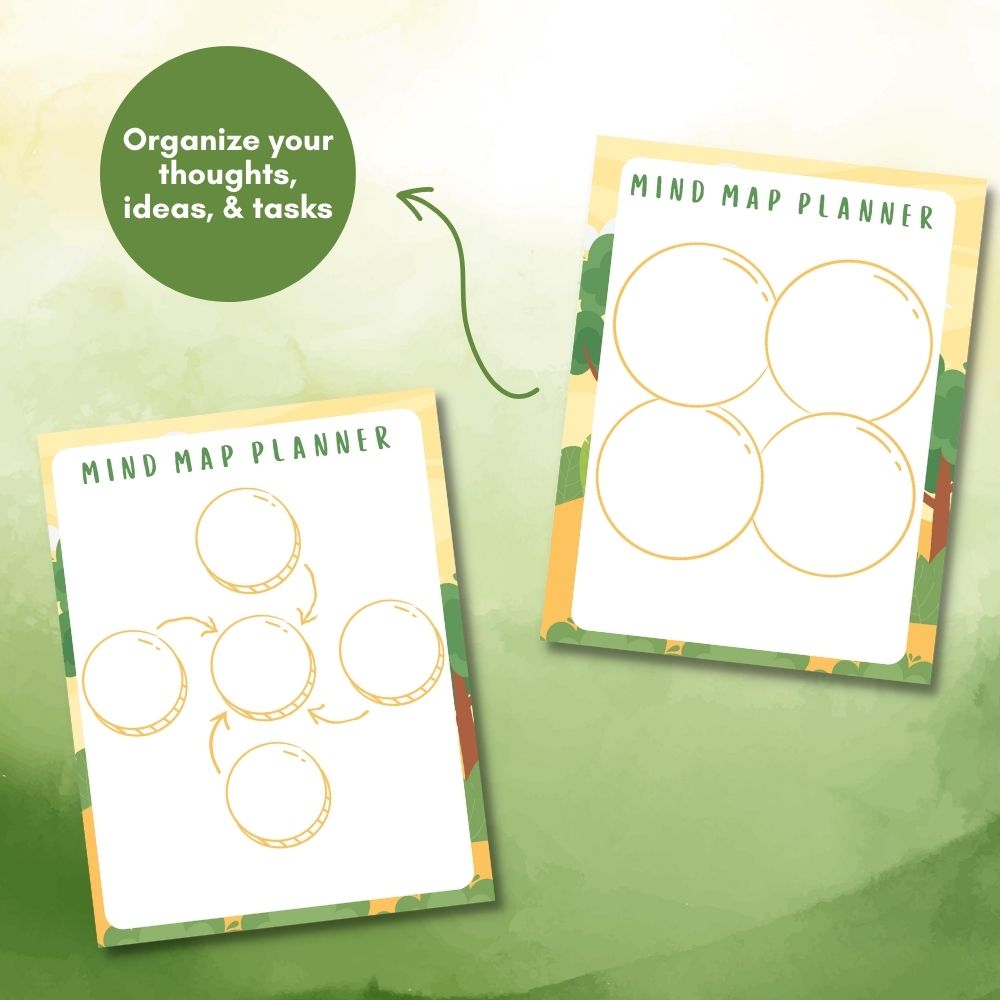 PLR Brain Dump Journal - Tree Design