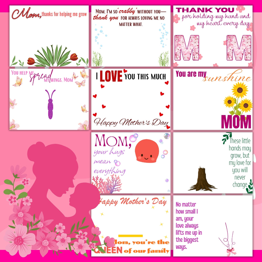 PLR Printable Mother's Day Handprint Bundle