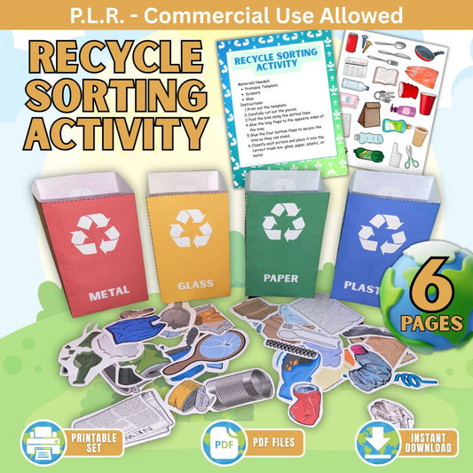 PLR Recycle Sorting Activity