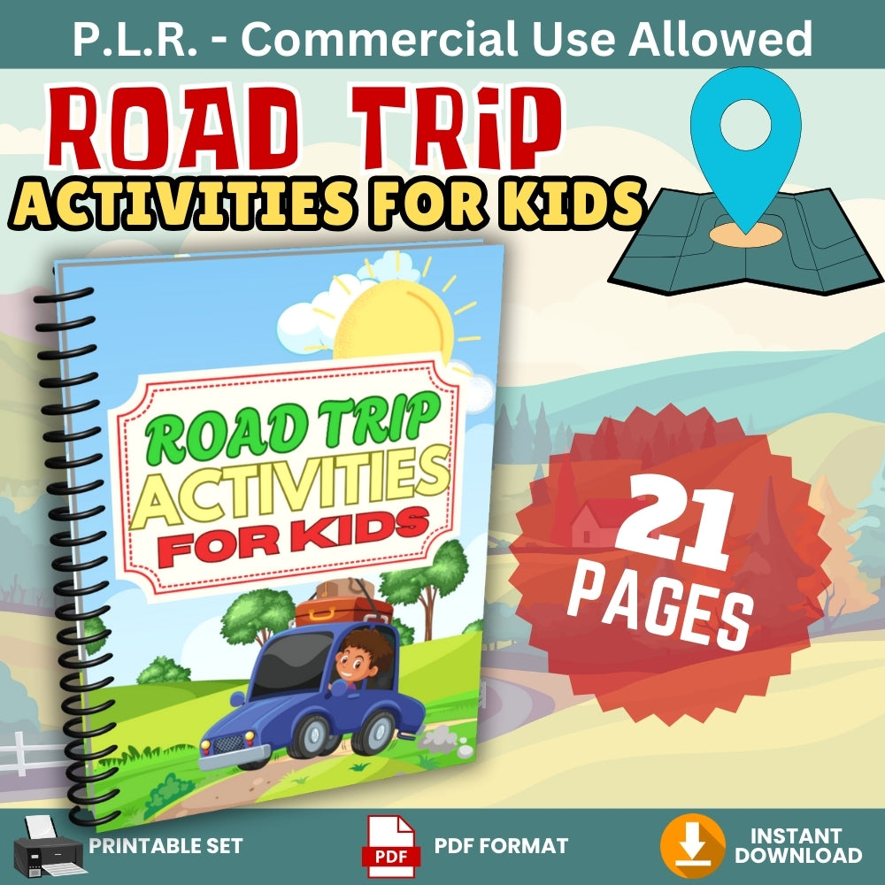 PLR Road Trip Activities for Kids