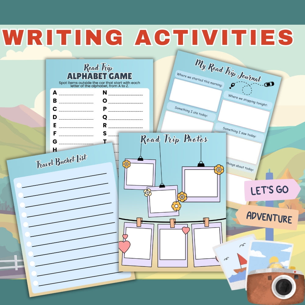 PLR Road Trip Activities for Kids
