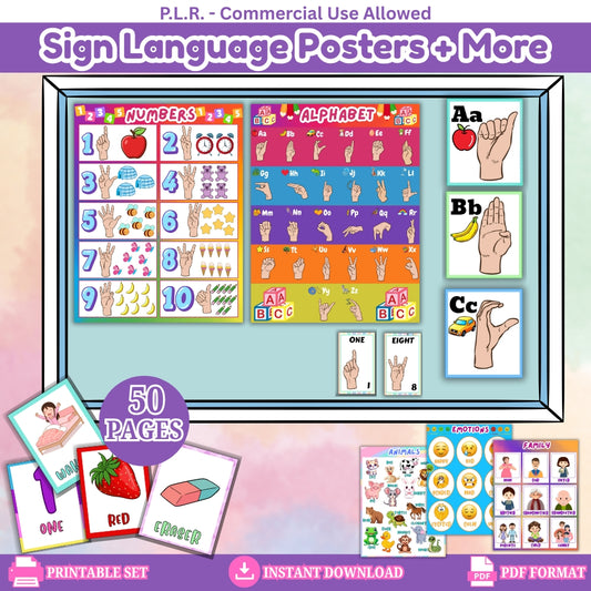 PLR Sign Language Posters plus more