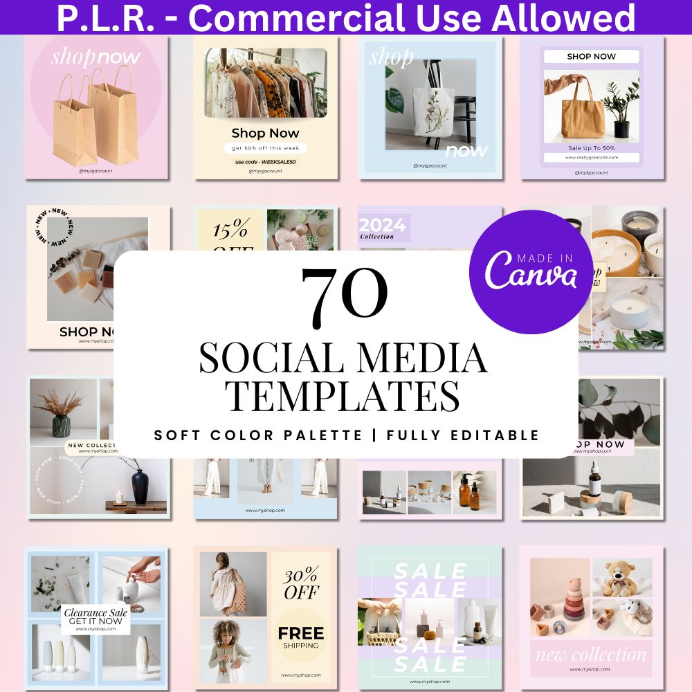 PLR Social Media Templates
