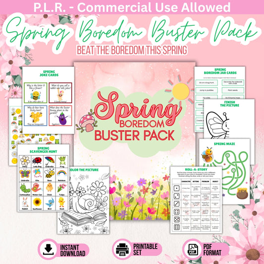 PLR Spring Boredom Buster Pack