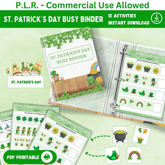 PLR St. Patrick's Day Busy Binder