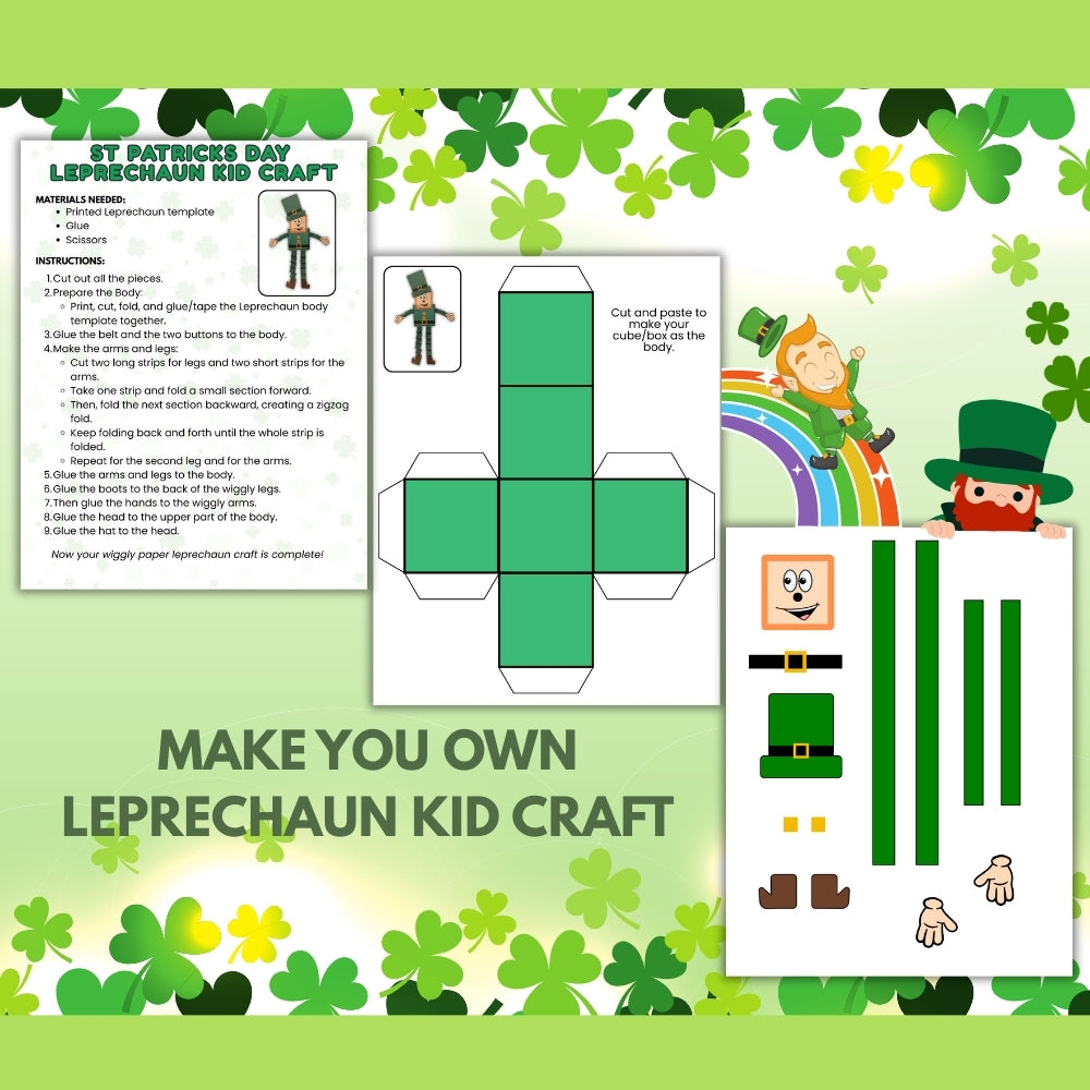 PLR St. Patrick's Day Leprechaun Kid Craft