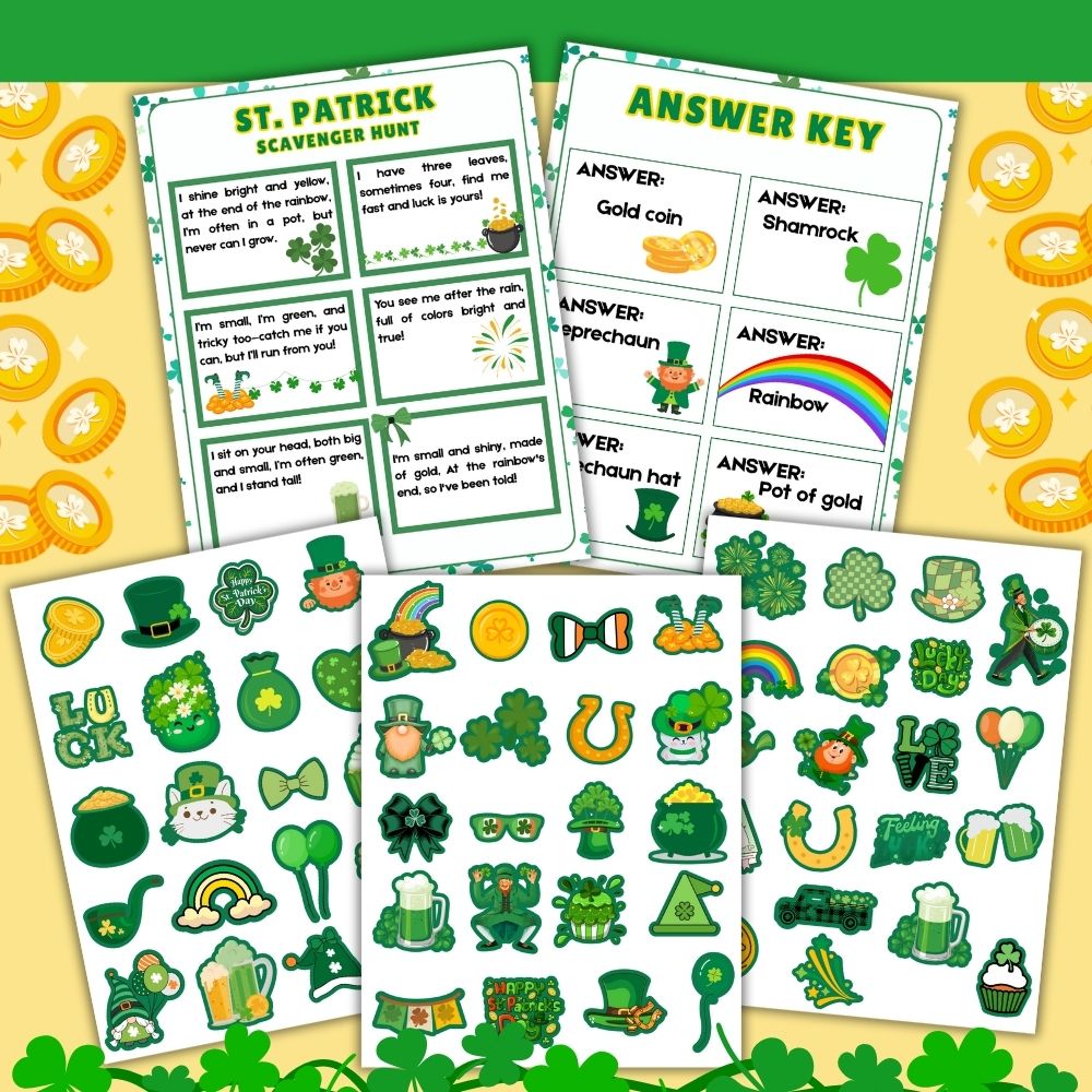 PLR St. Patrick's Day Scavenger Hunt